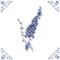 Delft Blue Ceramic Tile- Delphinium︱Bathroom Tile, Splashback, Kitchen Tiles, Modern Dutch Style