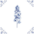 Delft Blue Ceramic Tile- Larkspur︱Bathroom Tile, Splashback, Kitchen Tiles, Modern Dutch Style