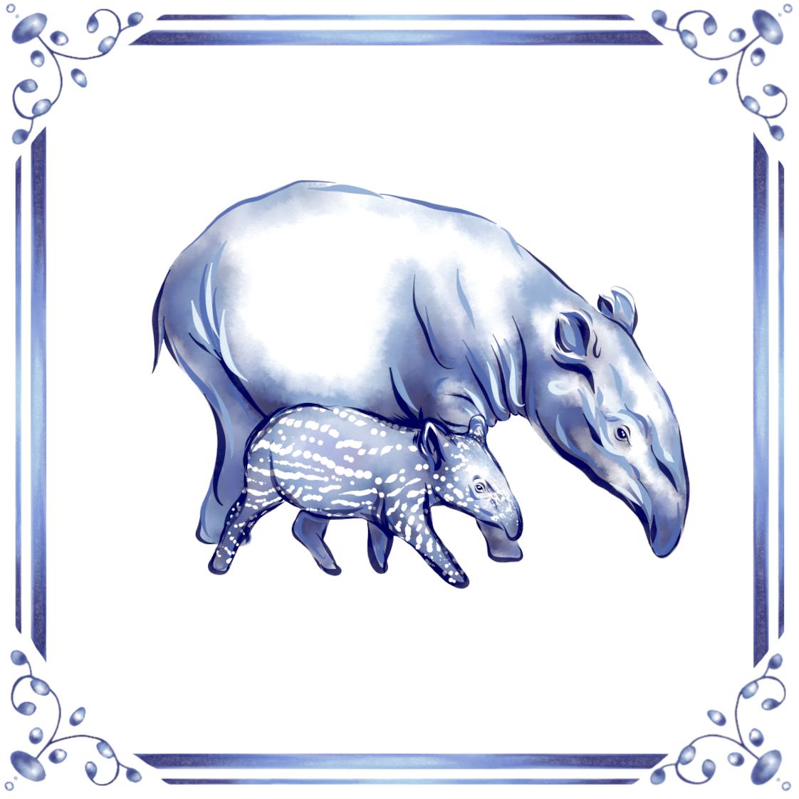 Delft Blue Ceramic Coaster- Choose Your Design︱Modern Dutch Style
