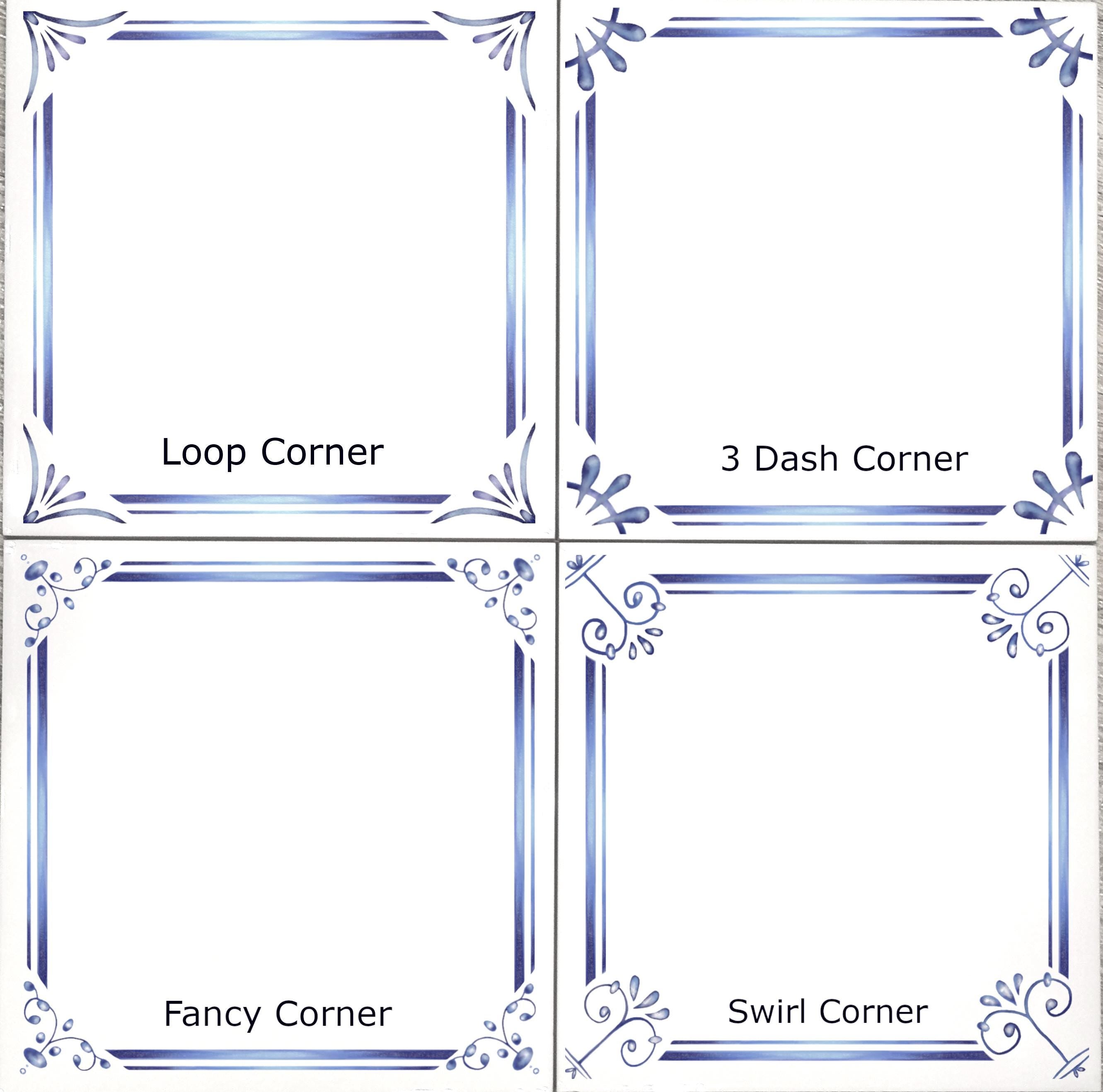 Delft Blue Ceramic Coaster- Choose Your Design︱Modern Dutch Style