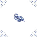 Delft Blue Ceramic Tile- Duckling︱Bathroom Tile, Splashback, Kitchen Tiles, Modern Dutch Style