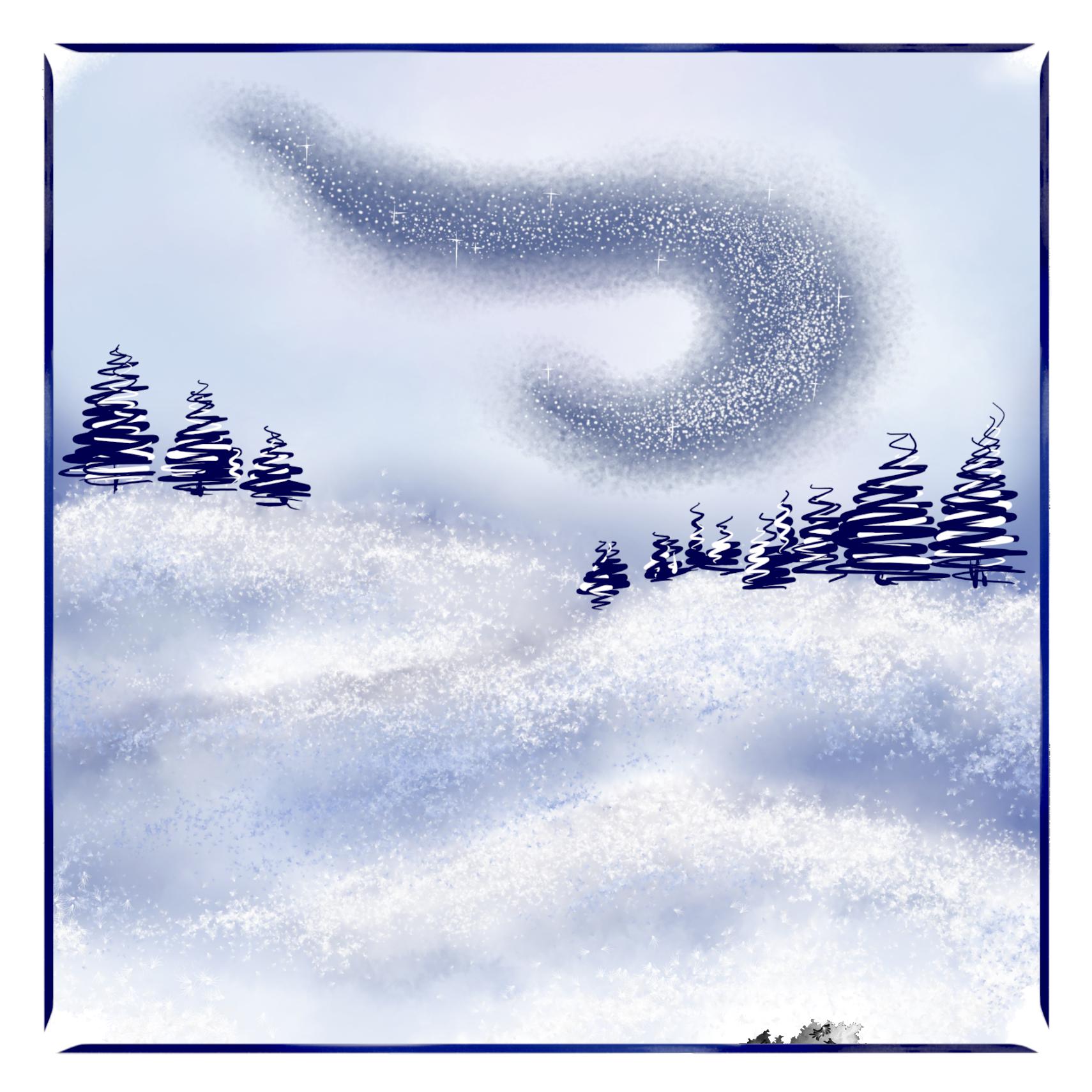 Delft Blue Ceramic Tile- Snowy Fields Farm Scene︱Bathroom Tile, Splashback, Kitchen Tiles, Modern Dutch Style