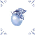Delft Blue Ceramic Tile- Lemon︱Bathroom Tile, Splashback, Kitchen Tiles, Modern Dutch Style