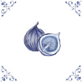 Delft Blue Ceramic Tile- Fig︱Bathroom Tile, Splashback, Kitchen Tiles, Modern Dutch Style