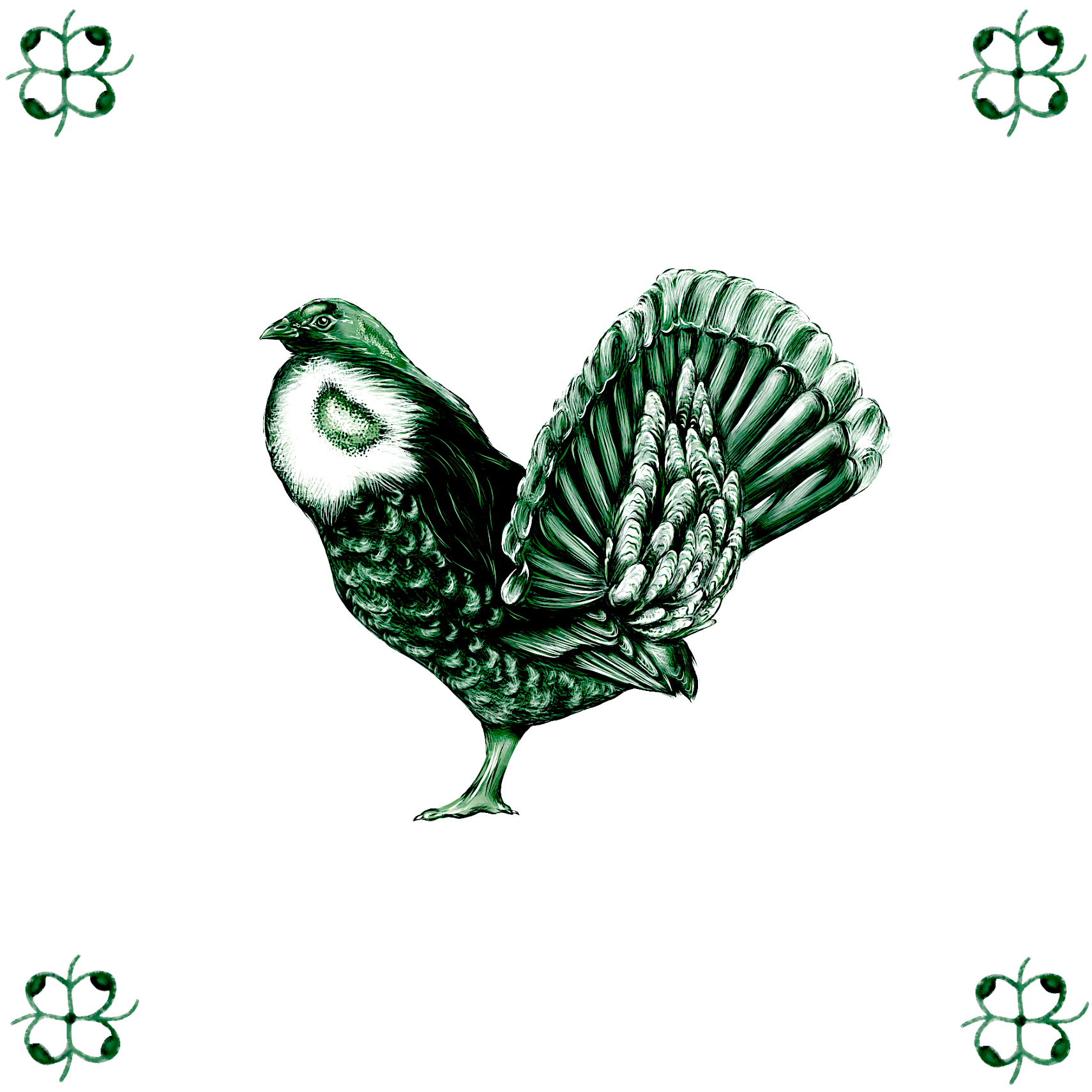 Delft Blue Ceramic Tile- Blue Grouse︱Bathroom Tile, Splashback, Kitchen Tiles, Modern Dutch Style