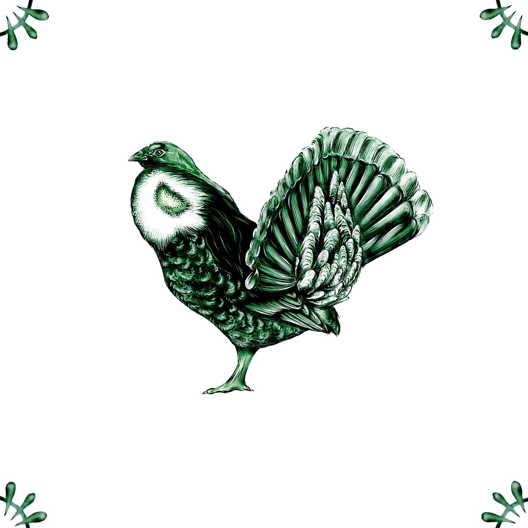 Delft Blue Ceramic Tile- Blue Grouse︱Bathroom Tile, Splashback, Kitchen Tiles, Modern Dutch Style