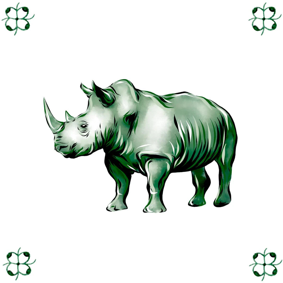 Delft Blue Ceramic Tile- Rhino︱Bathroom Tile, Splashback, Kitchen Tiles, Modern Dutch Style